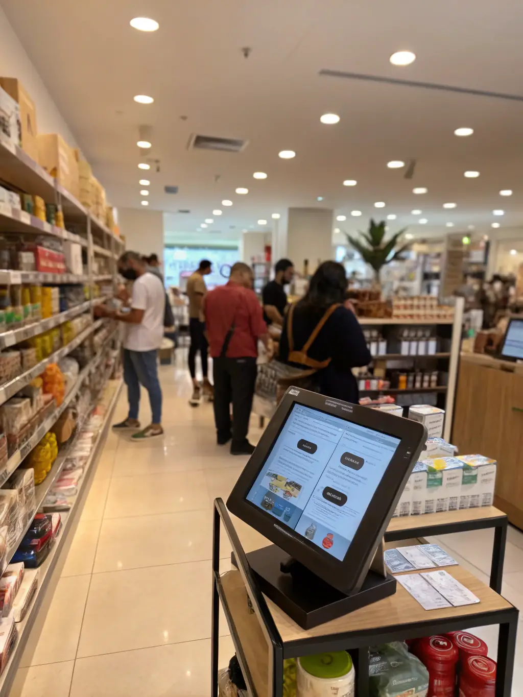 A modern retail space with shoppers, showcasing a successful retail investment by EquityEdge.